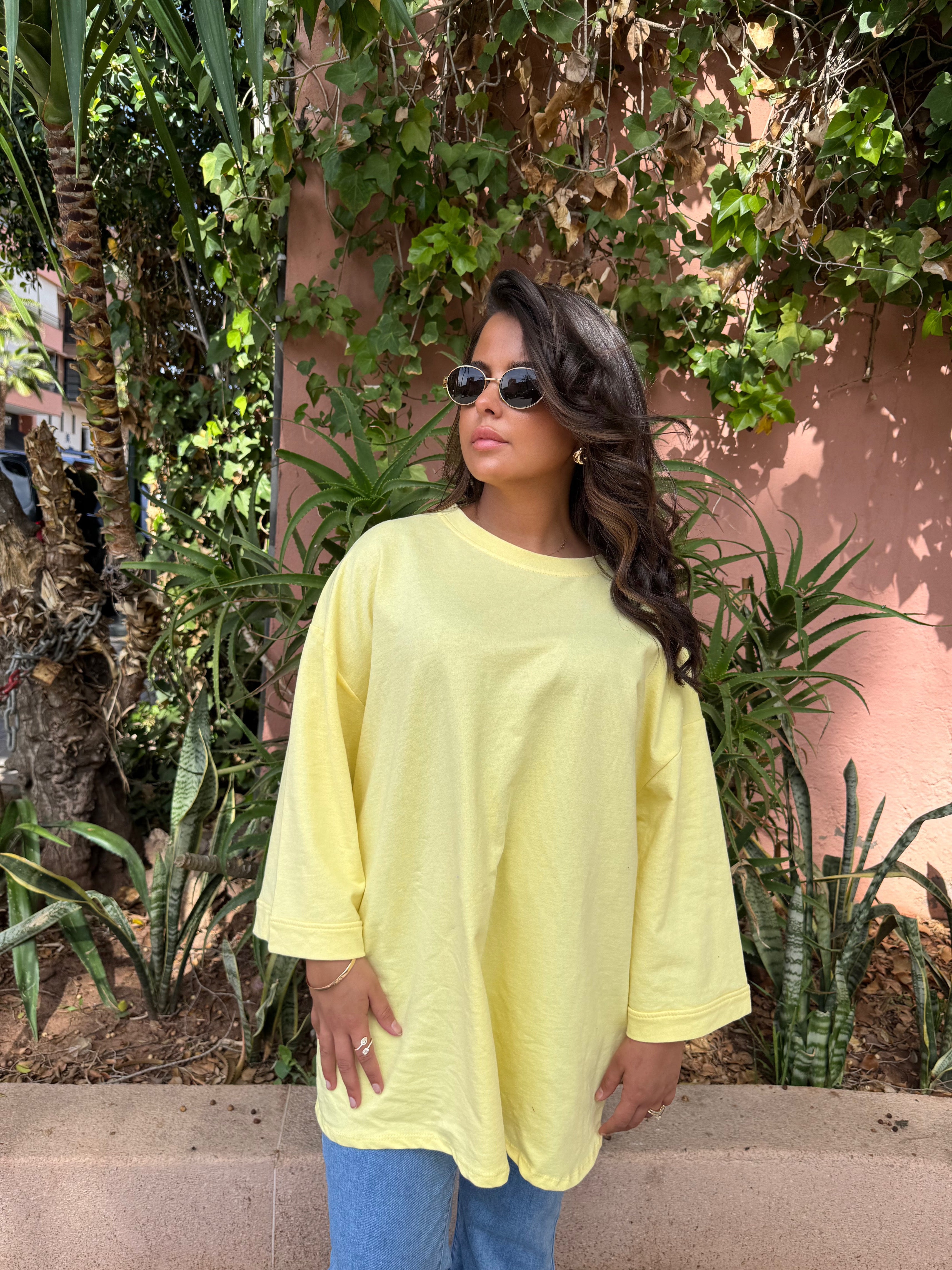 Tee-shirt Oversize Jaune