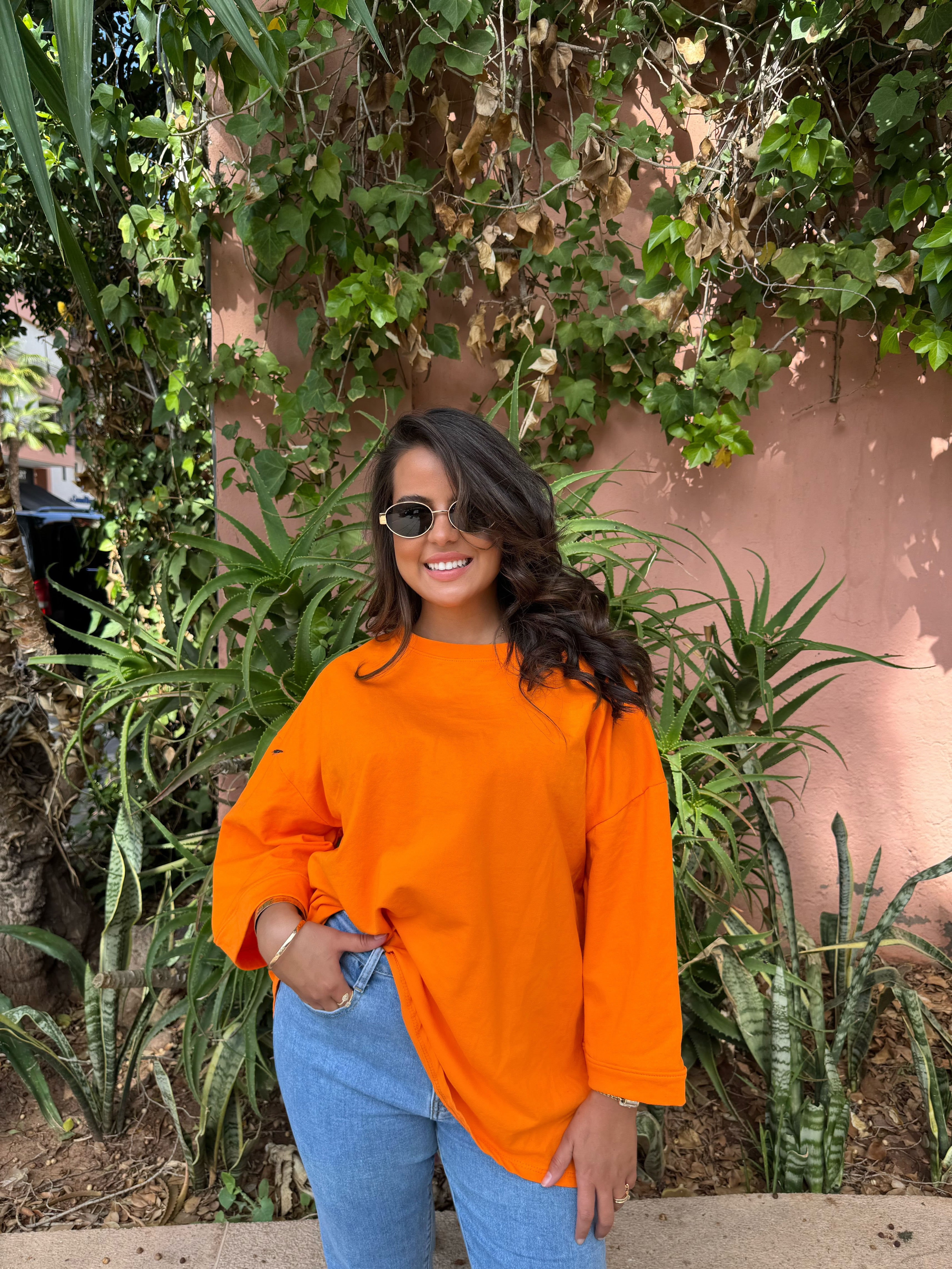 Tee-shirt Oversize Orange