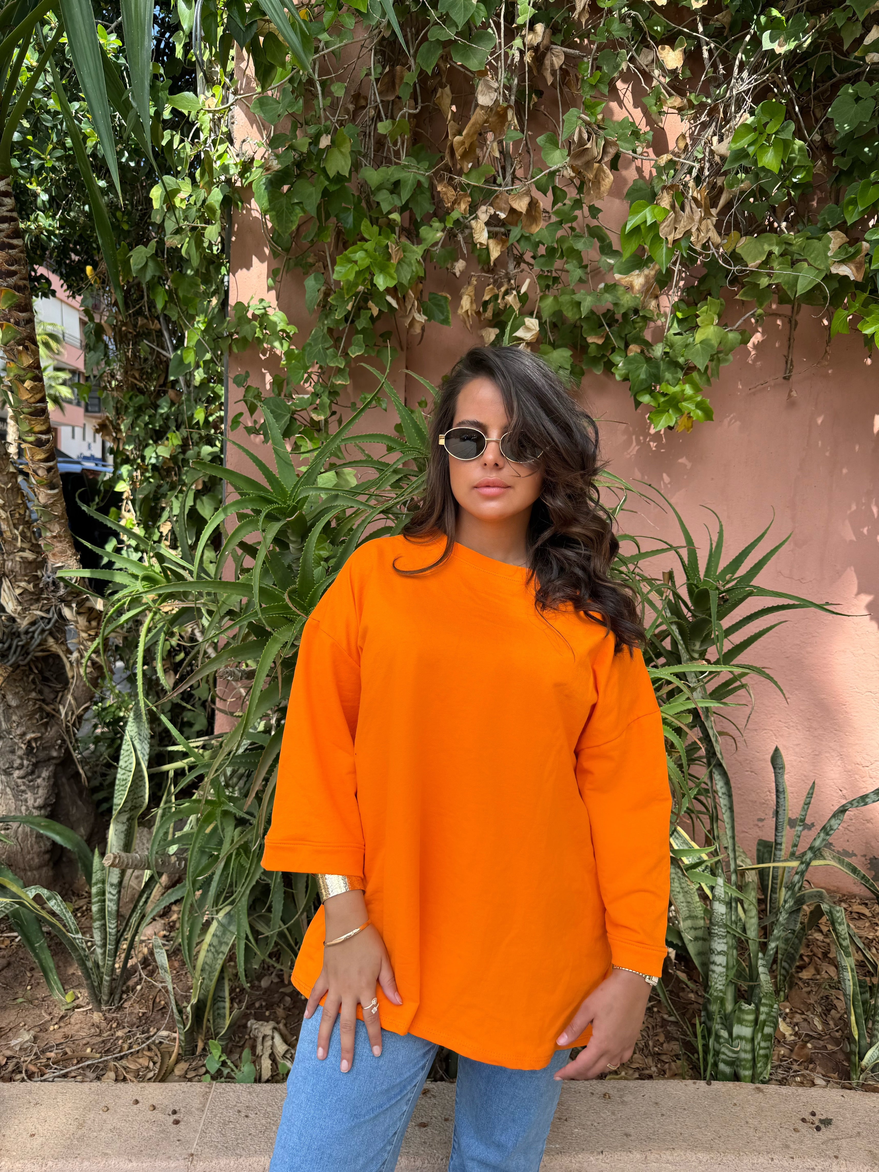 Tee-shirt Oversize Orange